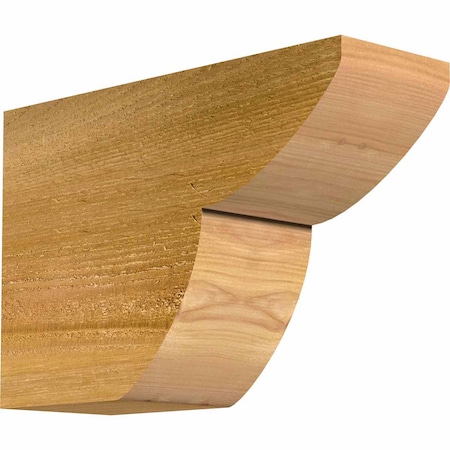 Ekena Millwork Crestline Rough Sawn Rafter Tail, Western Red Cedar, 4"W x 8"H x 12"L RFT04X08X12CRE00RWR